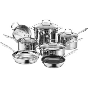 Cuisinart Professional Series Stainless Steel 11-Piece Cookware Set CUI3505
